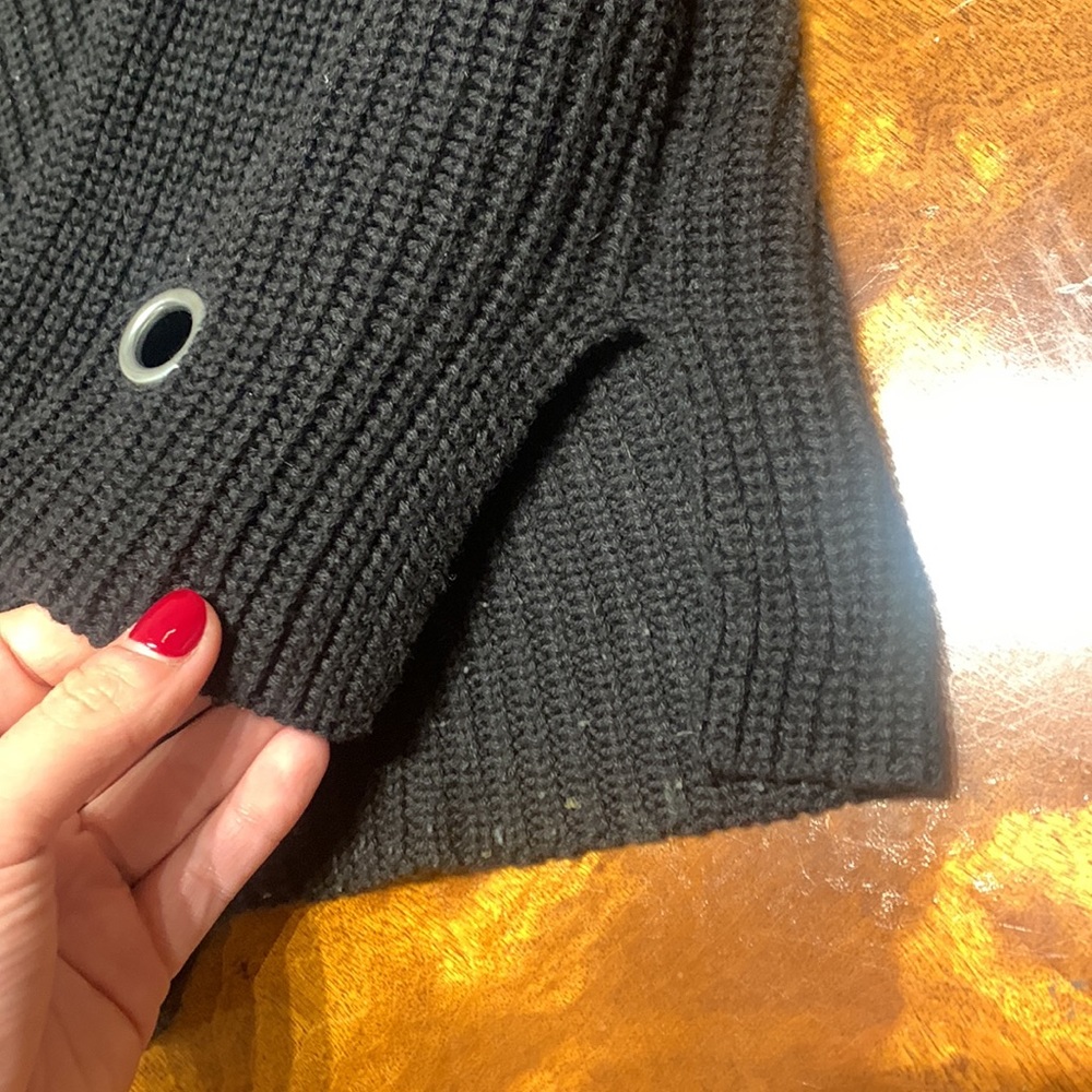 Brave Soul black Sweater with Eyelets - Picture 10 of 10
